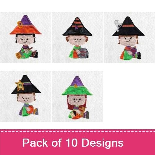 Applique Little Witches