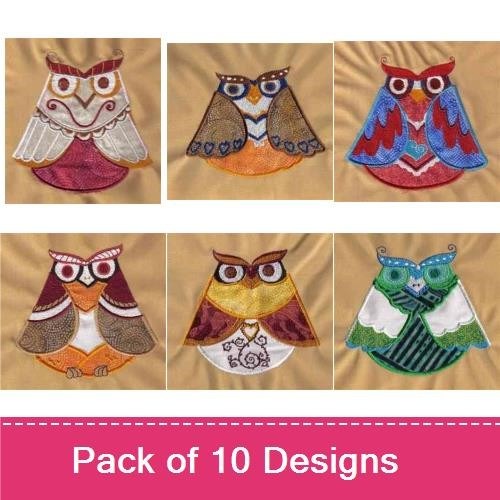 Applique Owls