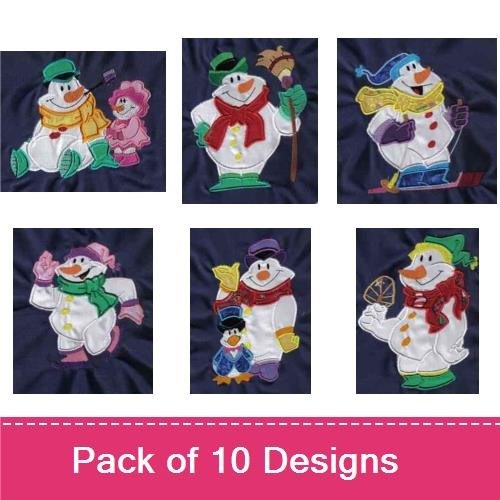 Applique Snowman