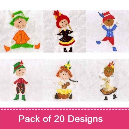 Applique Stick Kids