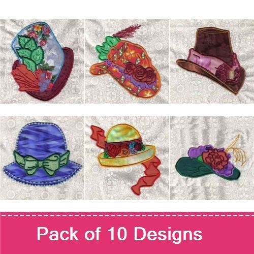 Applique Victorian Hats