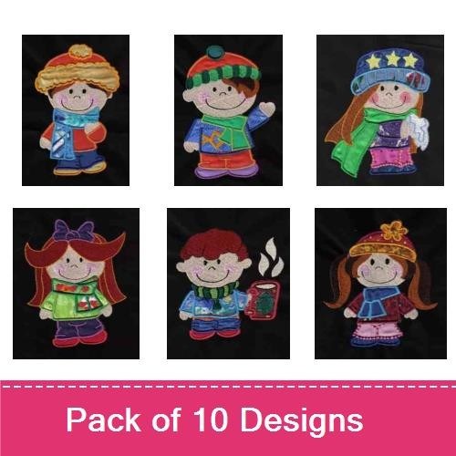 Applique Winter Kids