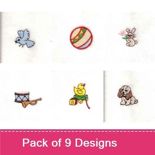 Bird, Bunny & Dog Embroidery Bundle – Fun Designs (9 Designs)