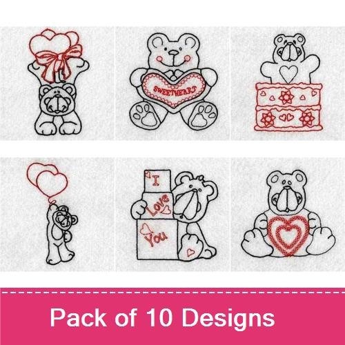 Color Line Sweetheart Bears