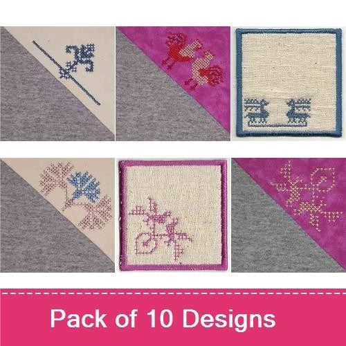 Cross Stitch Folk Art Bookmark
