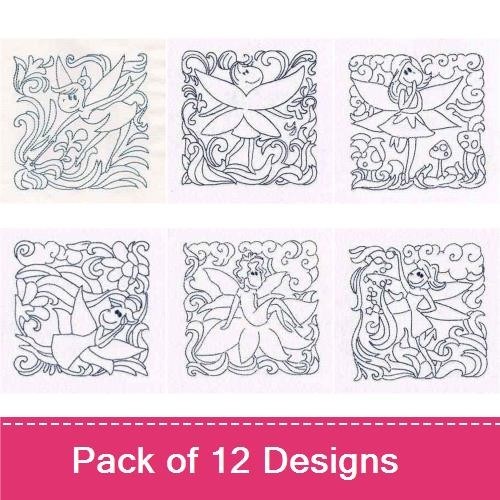 Cute Fairies Quilt Blocks
