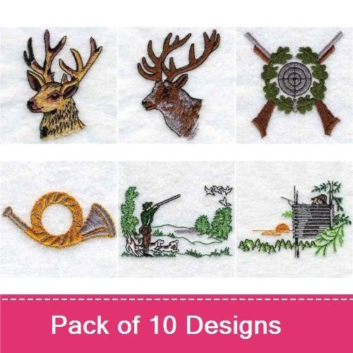 Deer & Hunting Embroidery Bundle – Outdoor Designs (10 Designs)