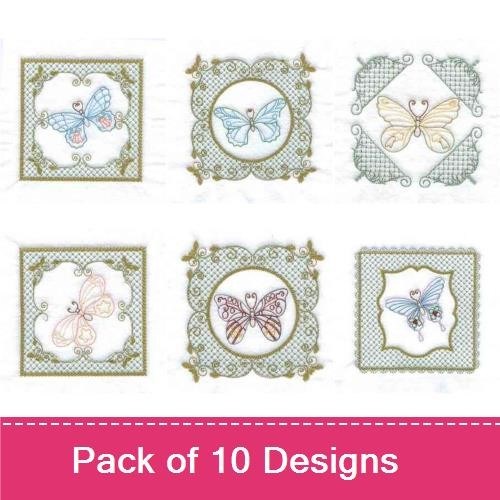 Elegant Butterfly Quilt Blocks