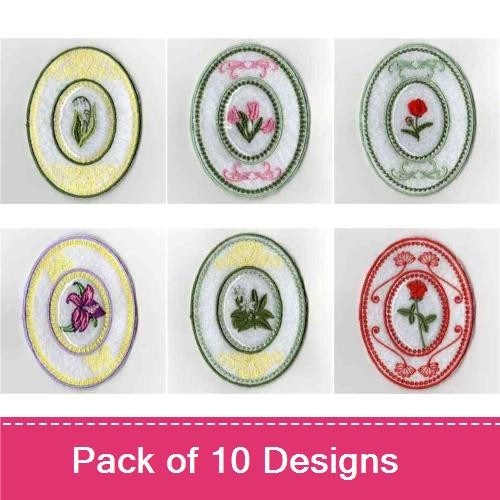 Floral Silverware Holders