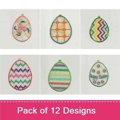 Free Standing Lace Eggs