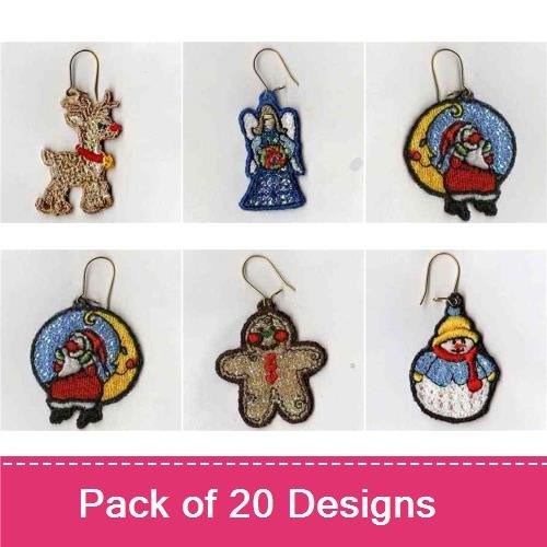 Mylar Holiday Earrings v2