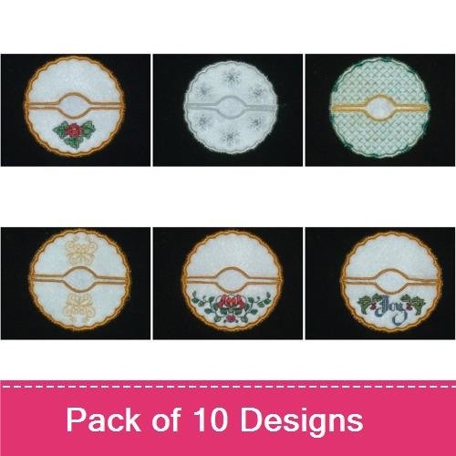 Applique Holiday Coasters