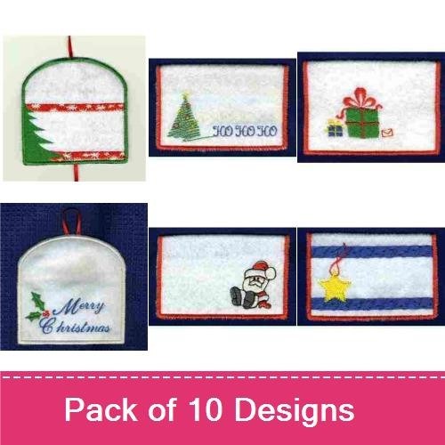 In The Hoop Christmas Gift Card Holders