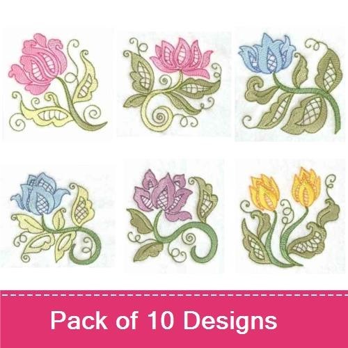 Jacobean Lace Flowers