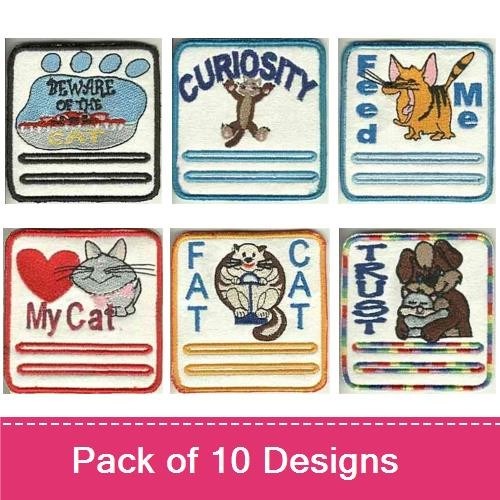 Cat-Themed Embroidery Bundle – Fun & Quirky Designs (10 Designs)
