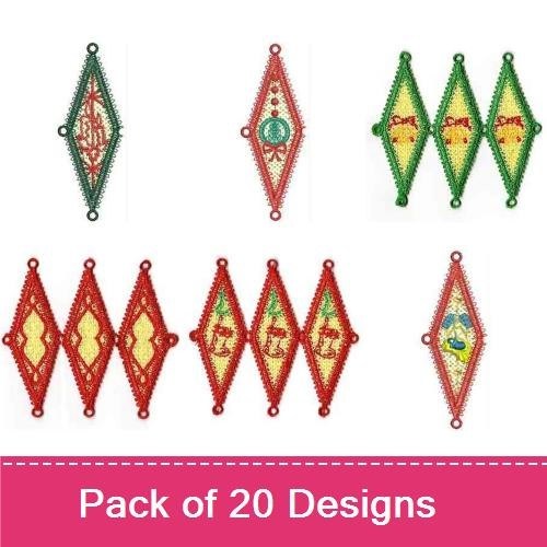 Lace Holiday Ornament Covers
