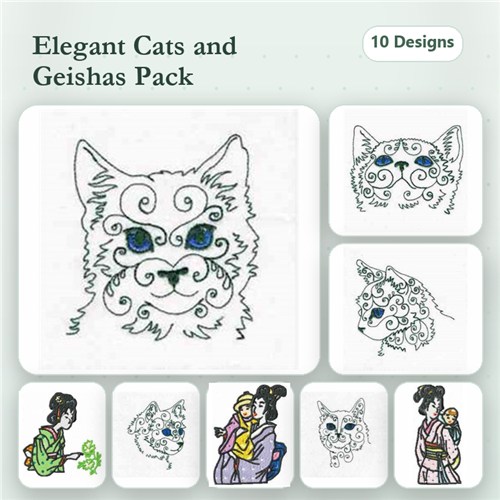 Swirly Cat Faces