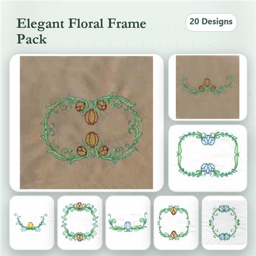 Tulip Monogram Frames 2