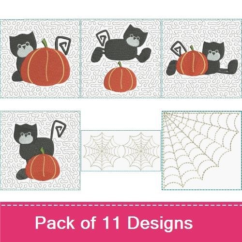 ITH Black Cats Table Topper