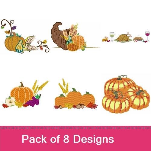 Autumn Veggies & Corner Borders