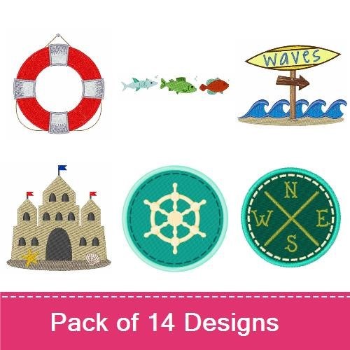 Fun At The Beach & Nautical Patches