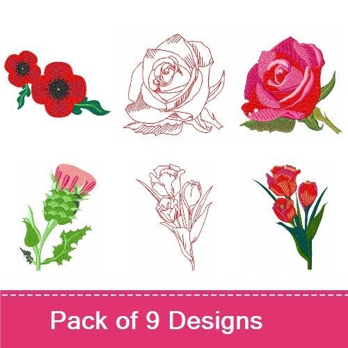 Stunning Poppies & Roses