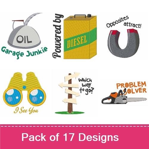 Handyman Tools Embroidery Designs Bundle – Hammer, Pliers, Toolbox & More (16 Designs)