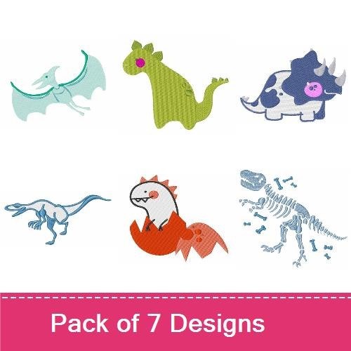 Cute Cartoon Dinosaurs