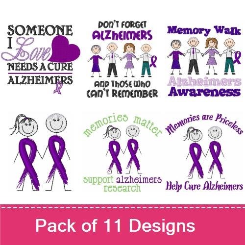 Alzheimers Awareness Ribbon