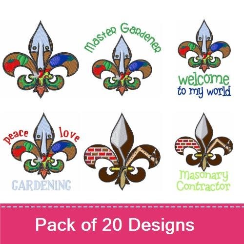 Fleur de Lis 2 (20 Pack)