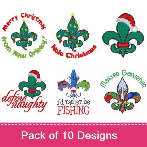 Fleur de Lis 2 (10 Pack)
