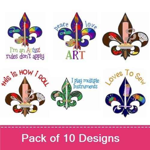 Fleur de Lis 5 (10 Pack)
