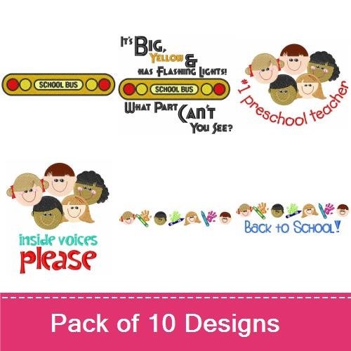 School & Children 1 (10 Pack)