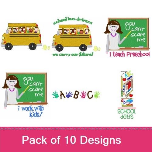 School & Children 3 (10 Pack)