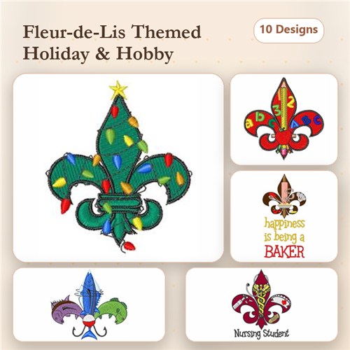Fleur de Lis 1 (10 Pack)
