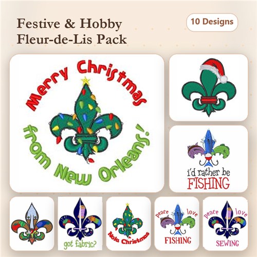 Fleur de Lis 2 (10 Pack)