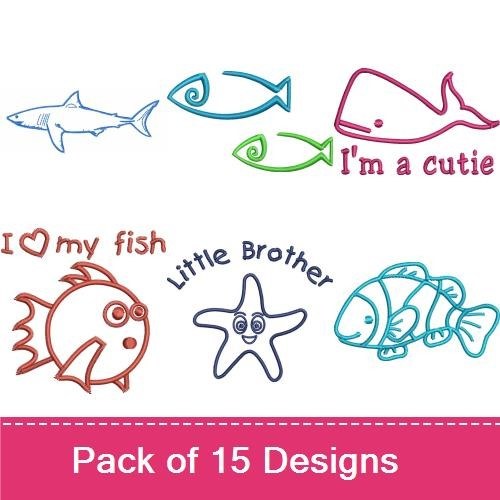Sea Life Outlines