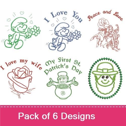 Holiday Character Outlines