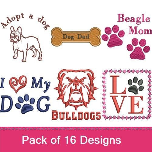 French Bulldog & Beagle Mom Embroidery Bundle – Dog Lover Designs (16 Designs)