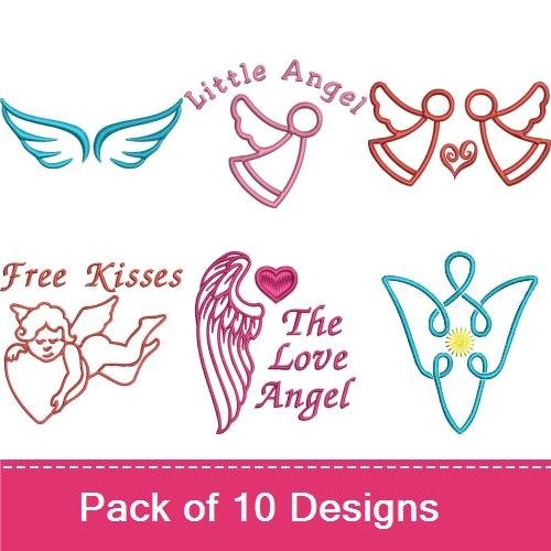 Beautiful Angel Outlines