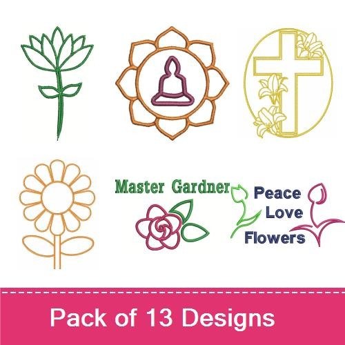 Flower Outlines