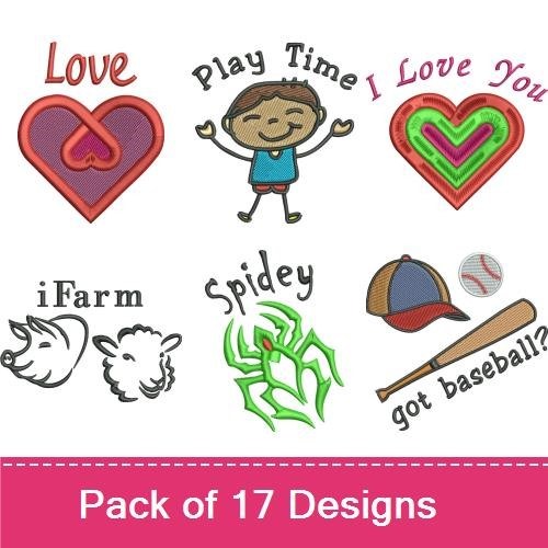 Vacation & Hobby Embroidery Bundle – Palm Trees, Fishing, Camping & More (9 Designs)