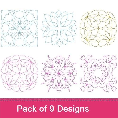 Stipple Quilt Flowers
