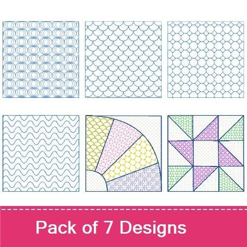 Quilt Block Stipple Scales