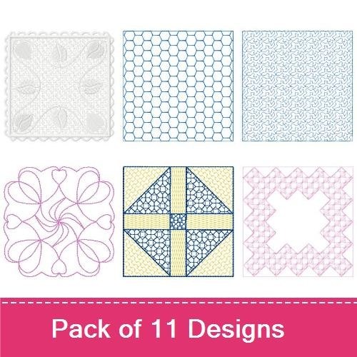 Stipple Honeycomb Squares