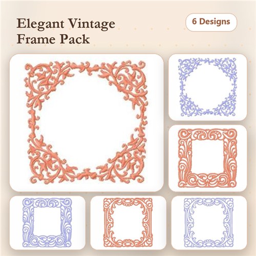 Decorative Borders Monogram Letters