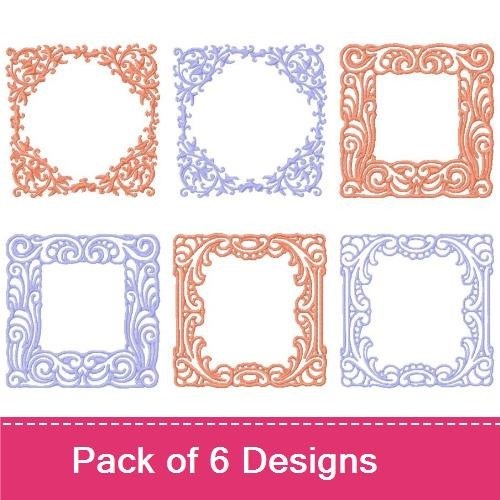Decorative Borders Monogram Letters