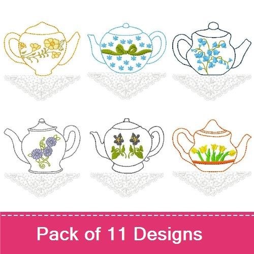 Floral Teapots