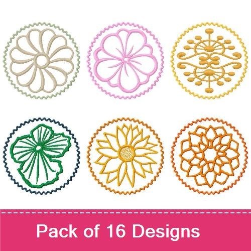 FSL Floral Coaster_ Designs