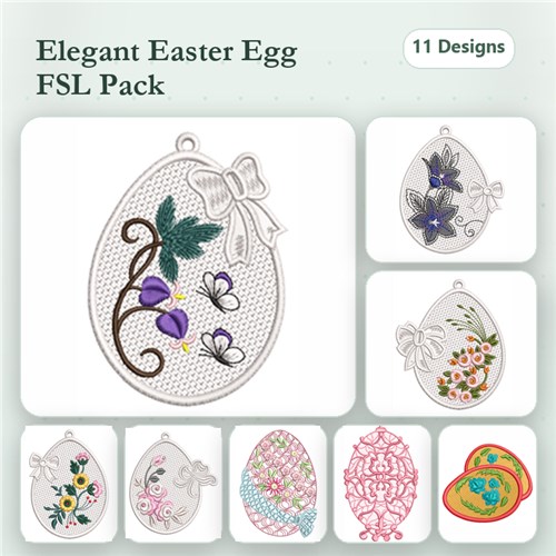 Floral Easter Egg Lace Earrings Floral Easter Egg Lace Earrings